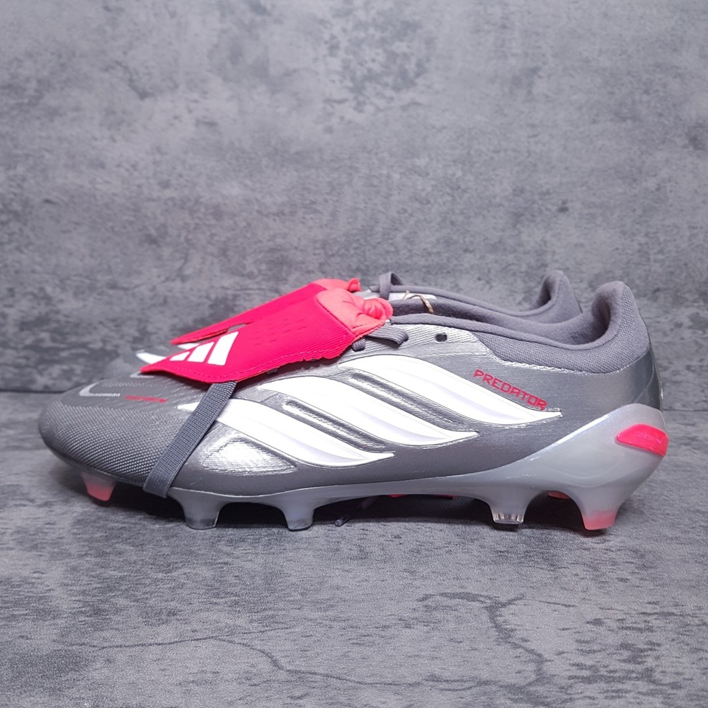 ADIDAS Predator Pro Tongue FG Football Soccer Cleats Mens 11 Womens 12 Grey